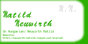 matild neuwirth business card